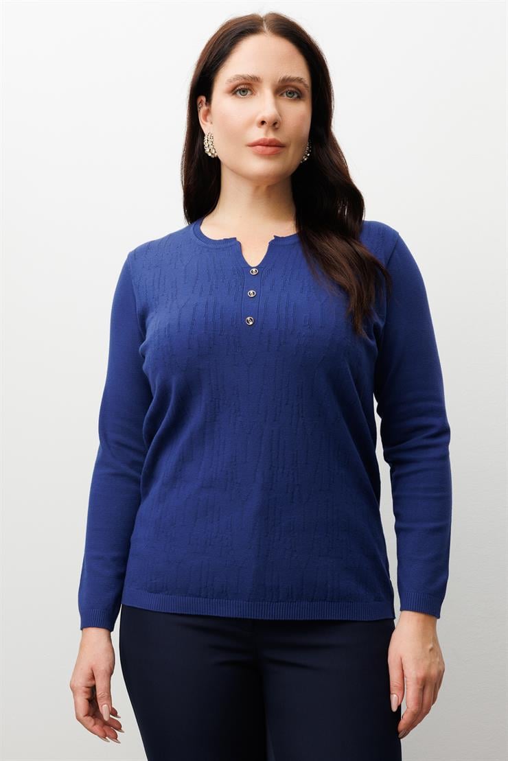 Modailgi  Viskon Triko Lacivert