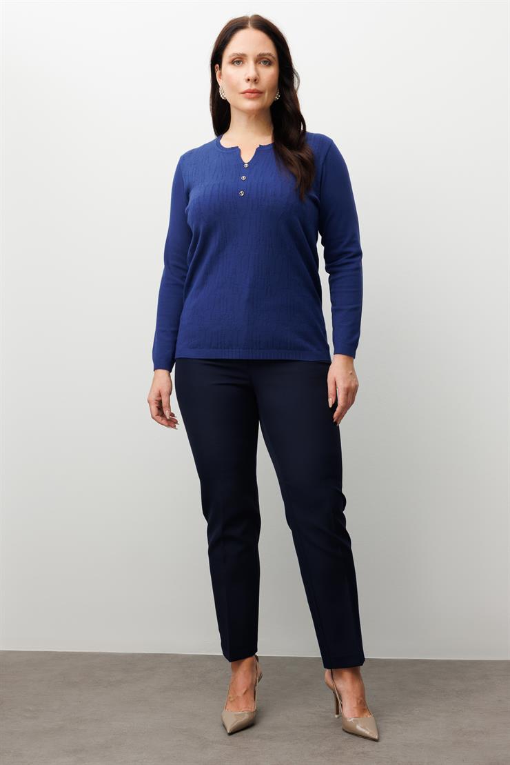 Modailgi  Viskon Triko Lacivert