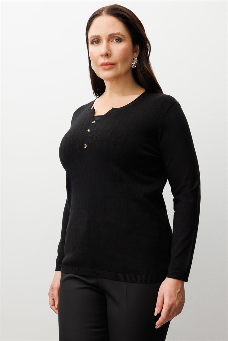 Modailgi  Viskon Triko Siyah