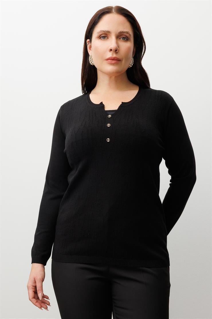 Modailgi  Viskon Triko Siyah