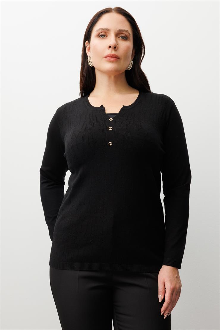 Modailgi  Viskon Triko Siyah