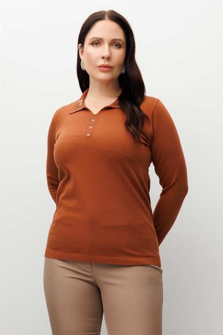 Modailgi  Viskon Triko Taba