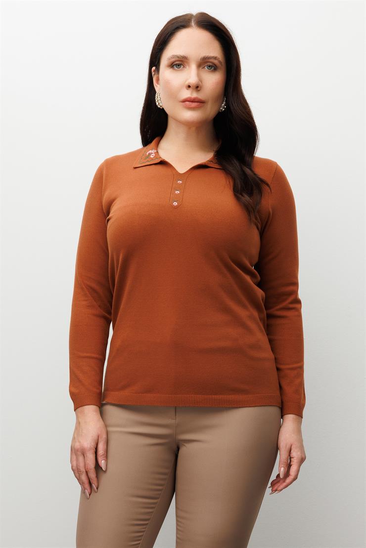 Modailgi  Viskon Triko Taba