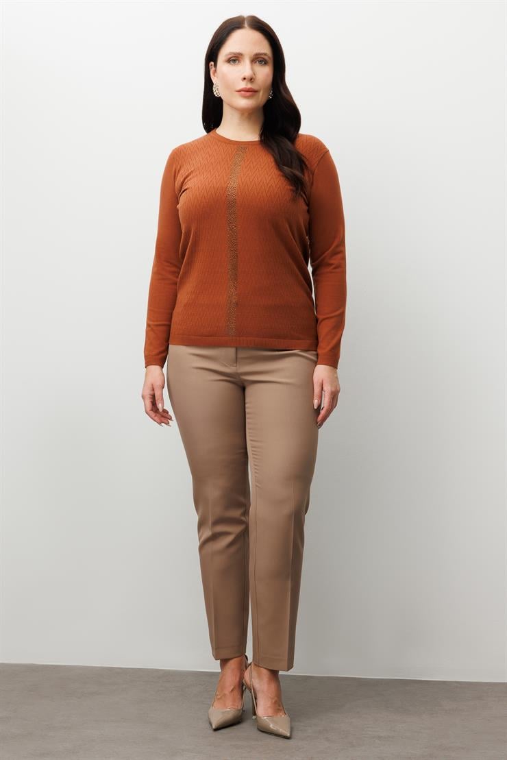 Modailgi  Viskon Triko Taba