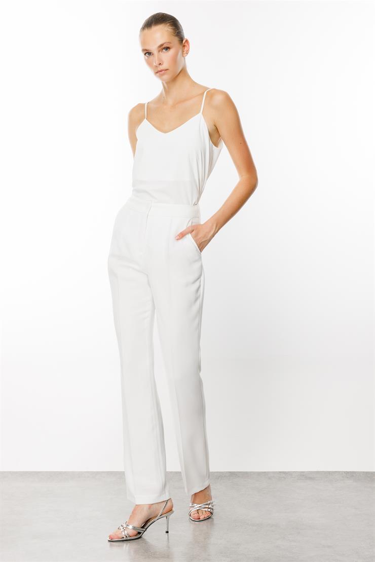 Modailgi  Yan Cep Klasik Takım Pantolon - 7561 Ekru