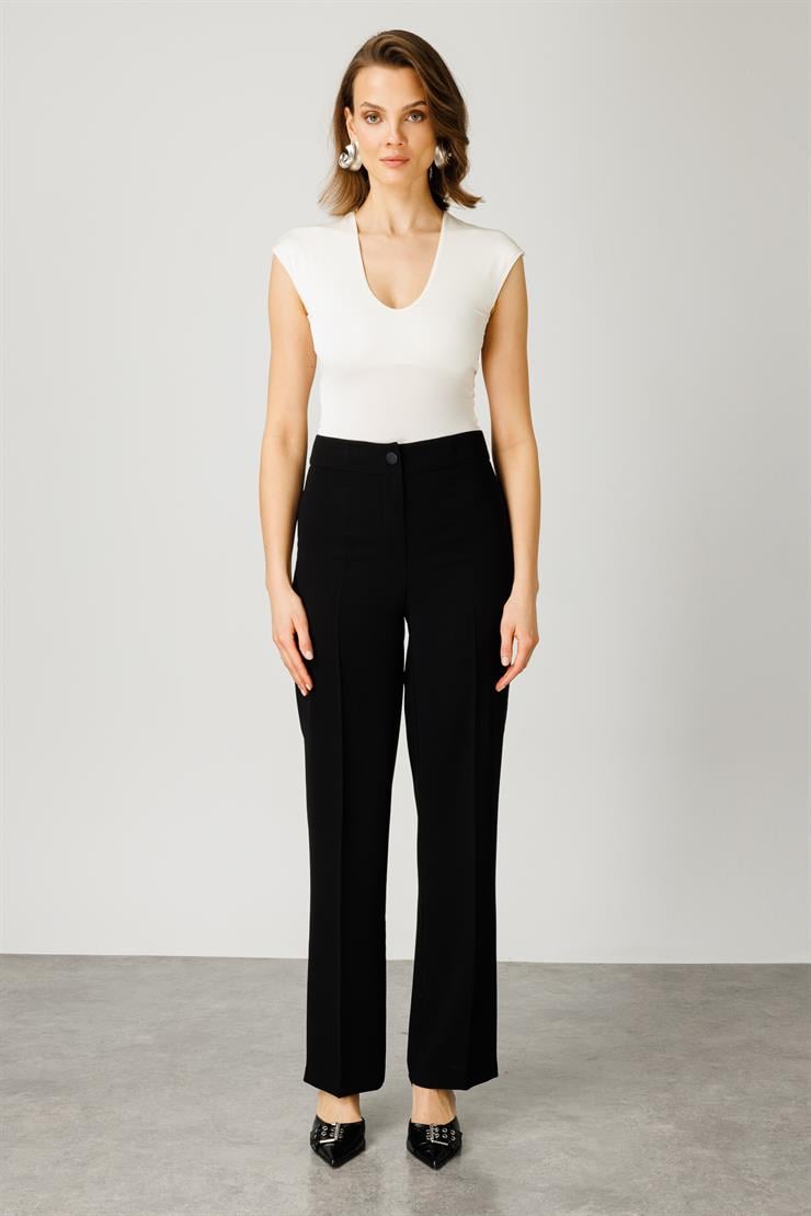 Modailgi  Yan Cep Klasik Takım Pantolon - 7915 Siyah