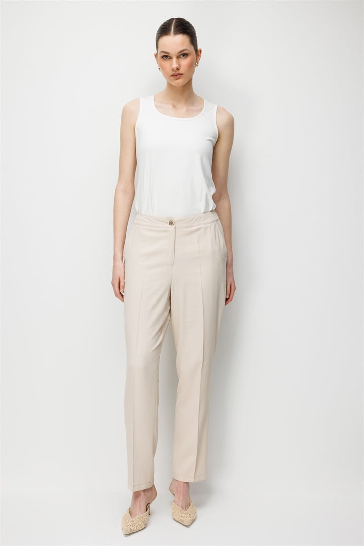 Modailgi  Yan Cep Pantolon - 15094 Taş