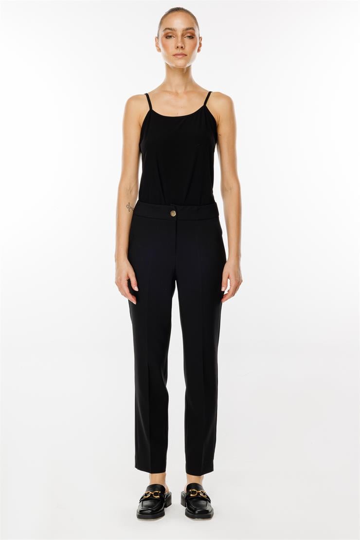 Modailgi  Yandan Cepli Boru Paça Pantolon - 7056 Siyah