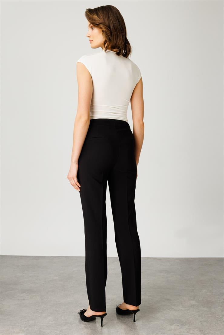 Modailgi  Yandan Cepli Klasik Takım Pantolon - 7559 Siyah