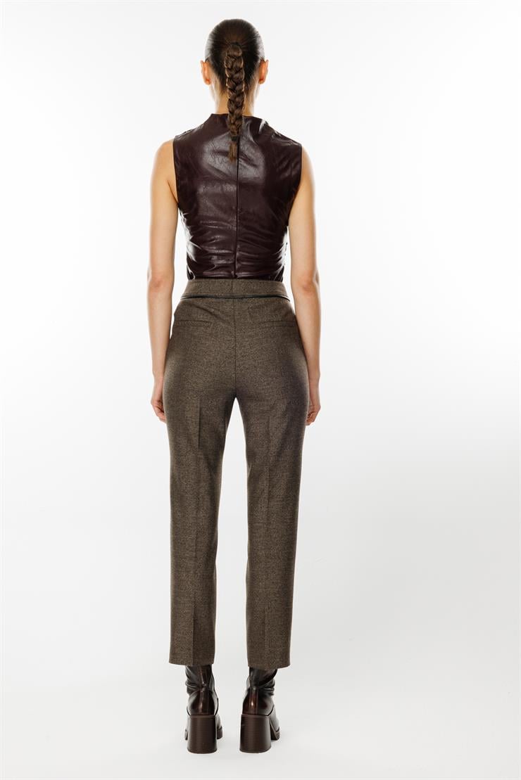 Modailgi  Yandan Cepli Sigara Paça Klasik Pantolon - 7077 Kahve