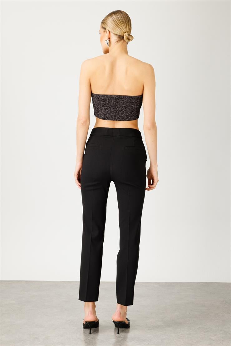 Modailgi  Yandan Cepli Takım Pantolon - 7526 Siyah