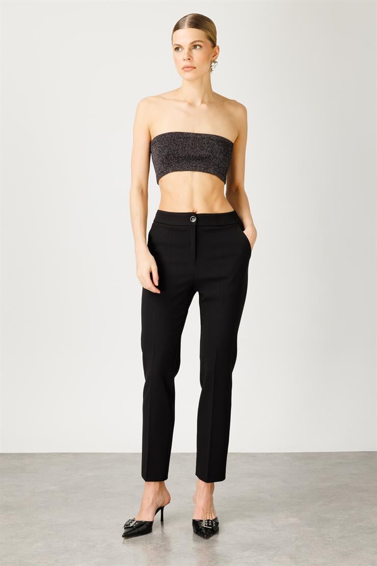 Modailgi  Yandan Cepli Takım Pantolon - 7526 Siyah