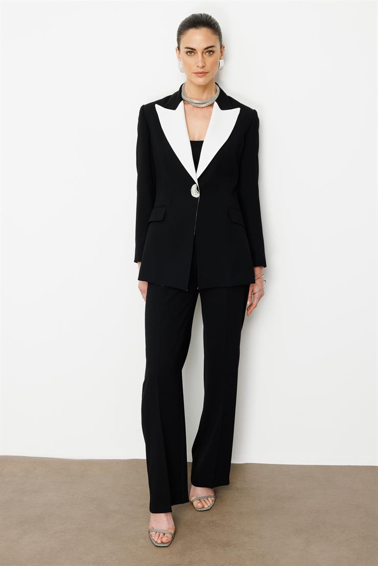 Modailgi  Yüksek Bel Palazzo Pantolon - 75010 Siyah