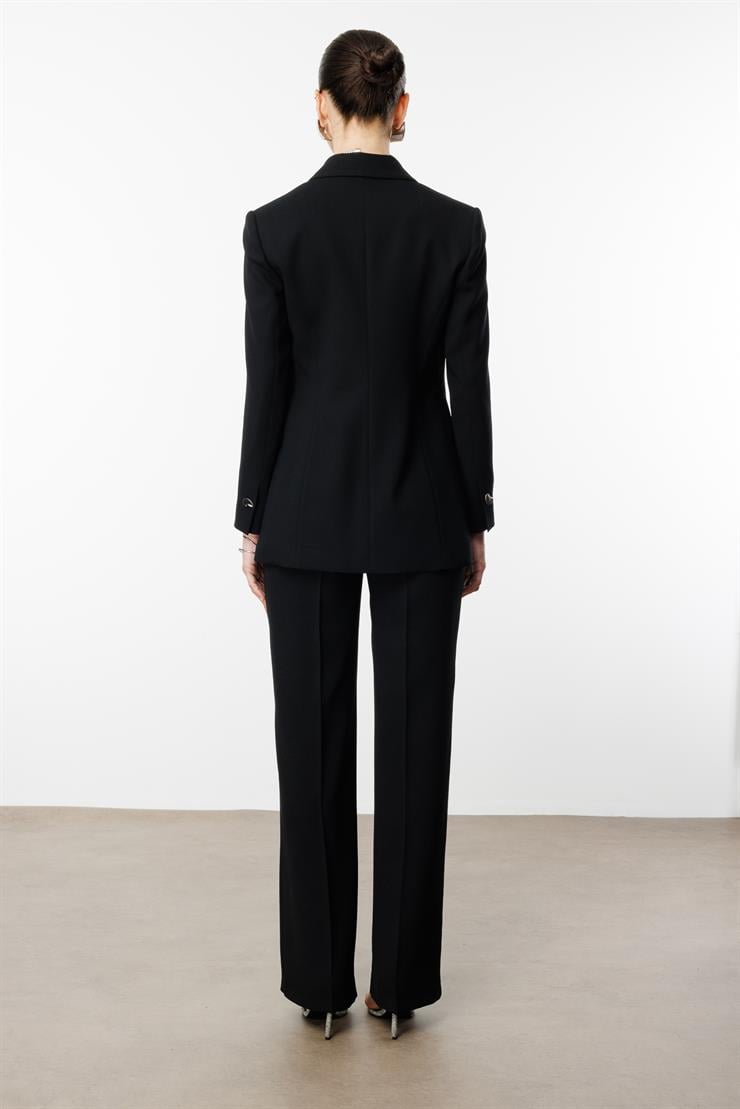 Modailgi  Yüksek Bel Palazzo Pantolon - 75010 Siyah