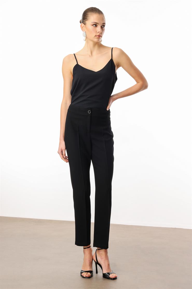 Modailgi  Yüksek Bel Pantolon - 7913 Siyah