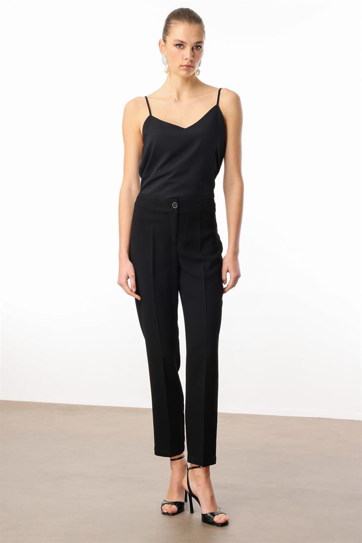 Modailgi  Yüksek Bel Pantolon - 7913 Siyah
