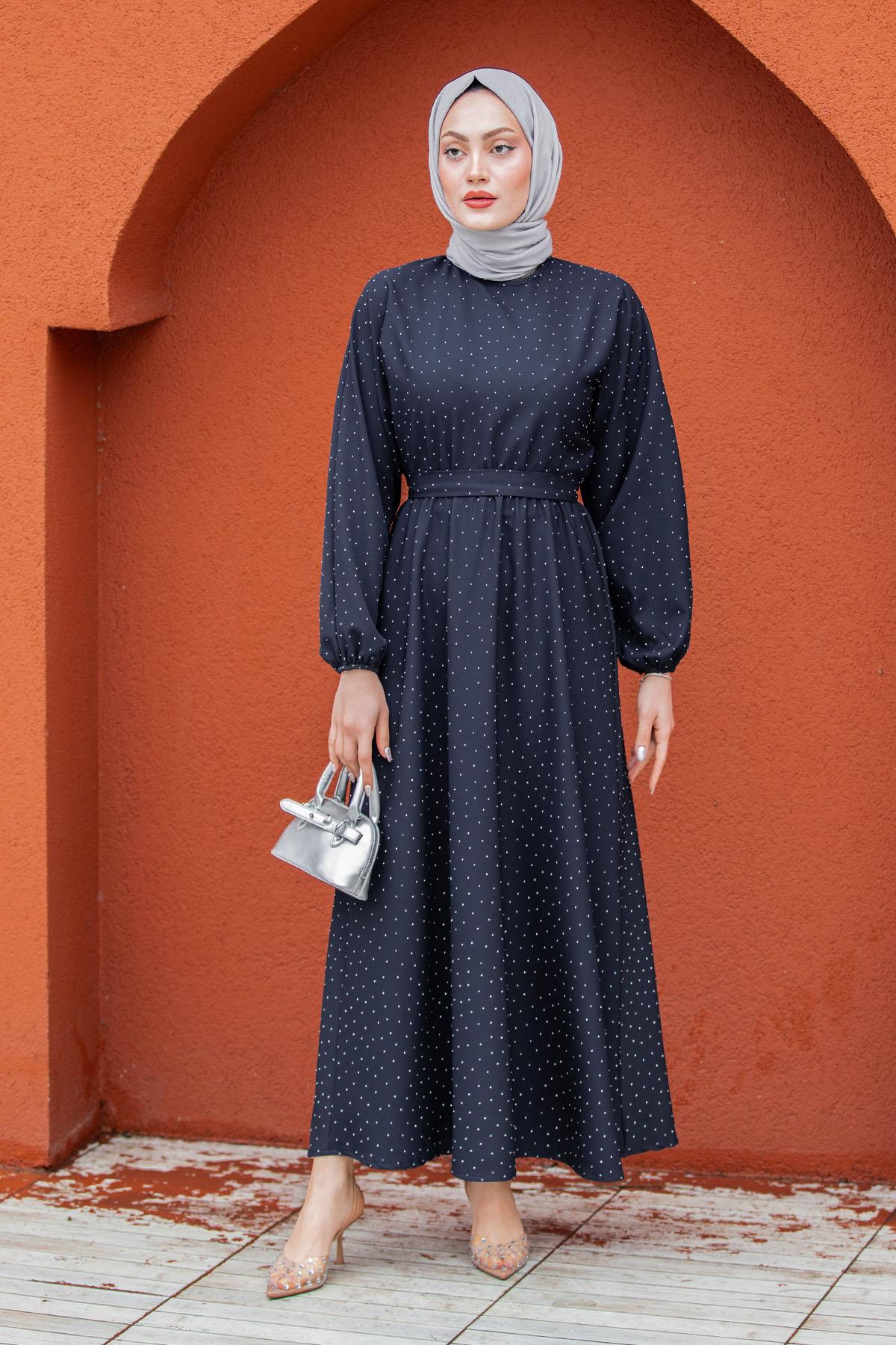 Crian Taşlı Mevlana Elbise-Laci