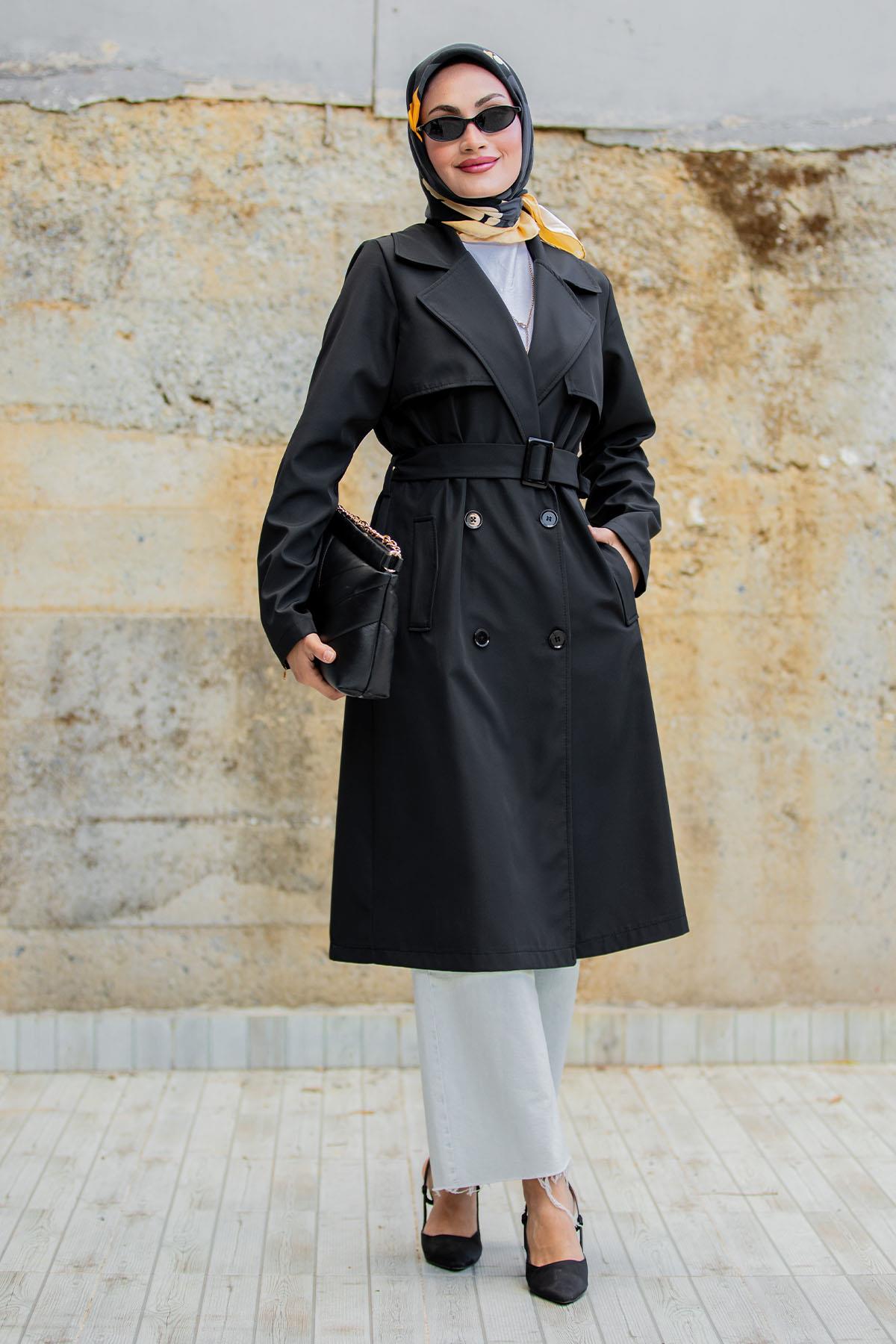 Rinny Bondik Trençkot-Siyah