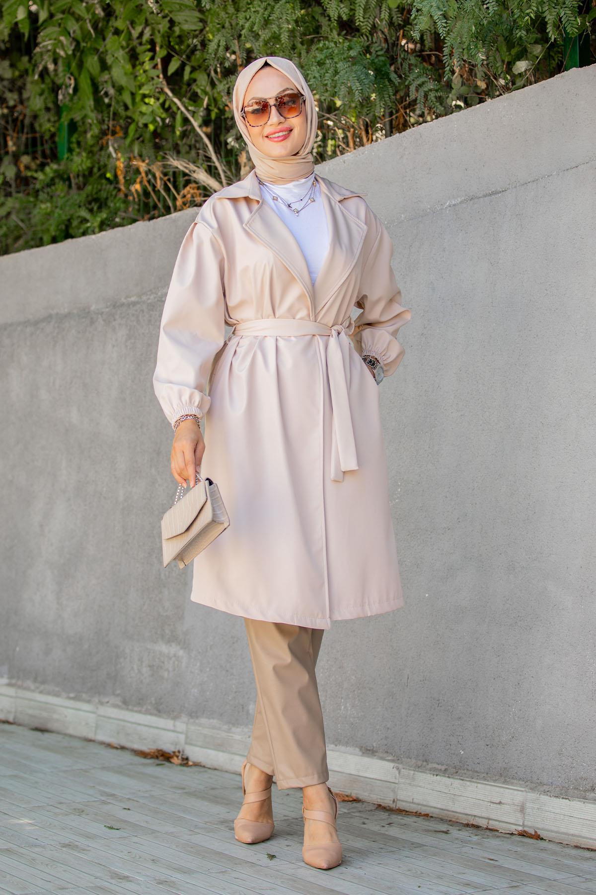 Keet Relax Mevsimlik Trençkot-Bej