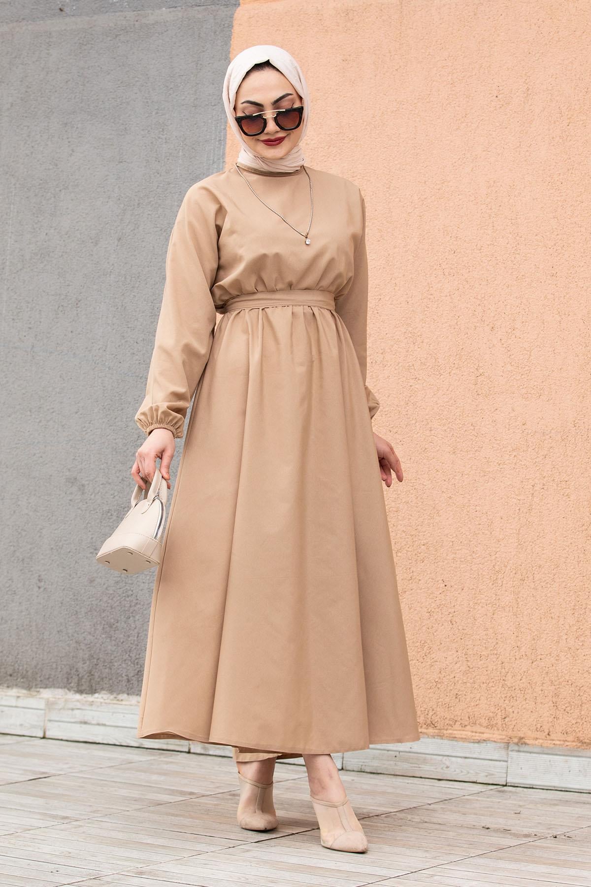 Pamuk Cotton Mevlana Elbise-Taba