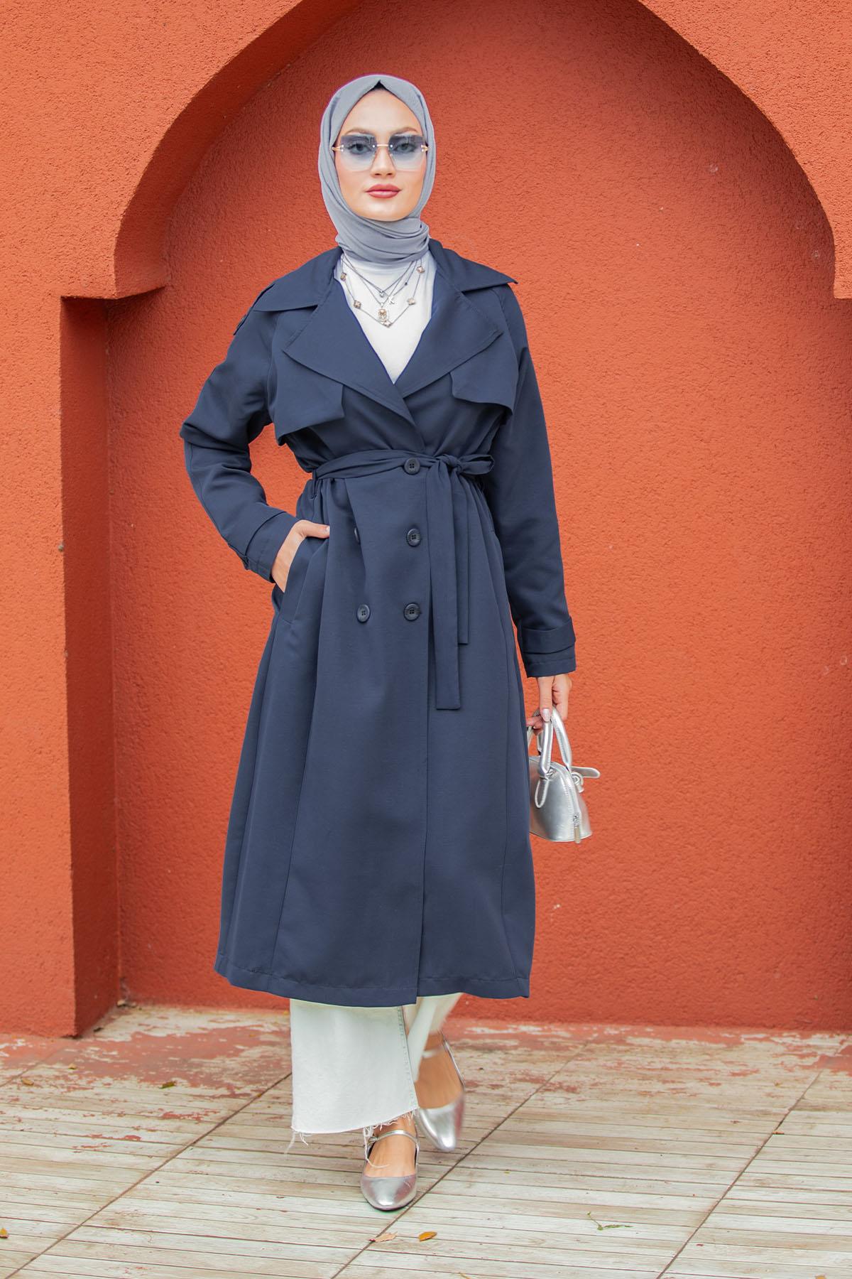 Rodi Uzun Astarlı Trençkot-Laci