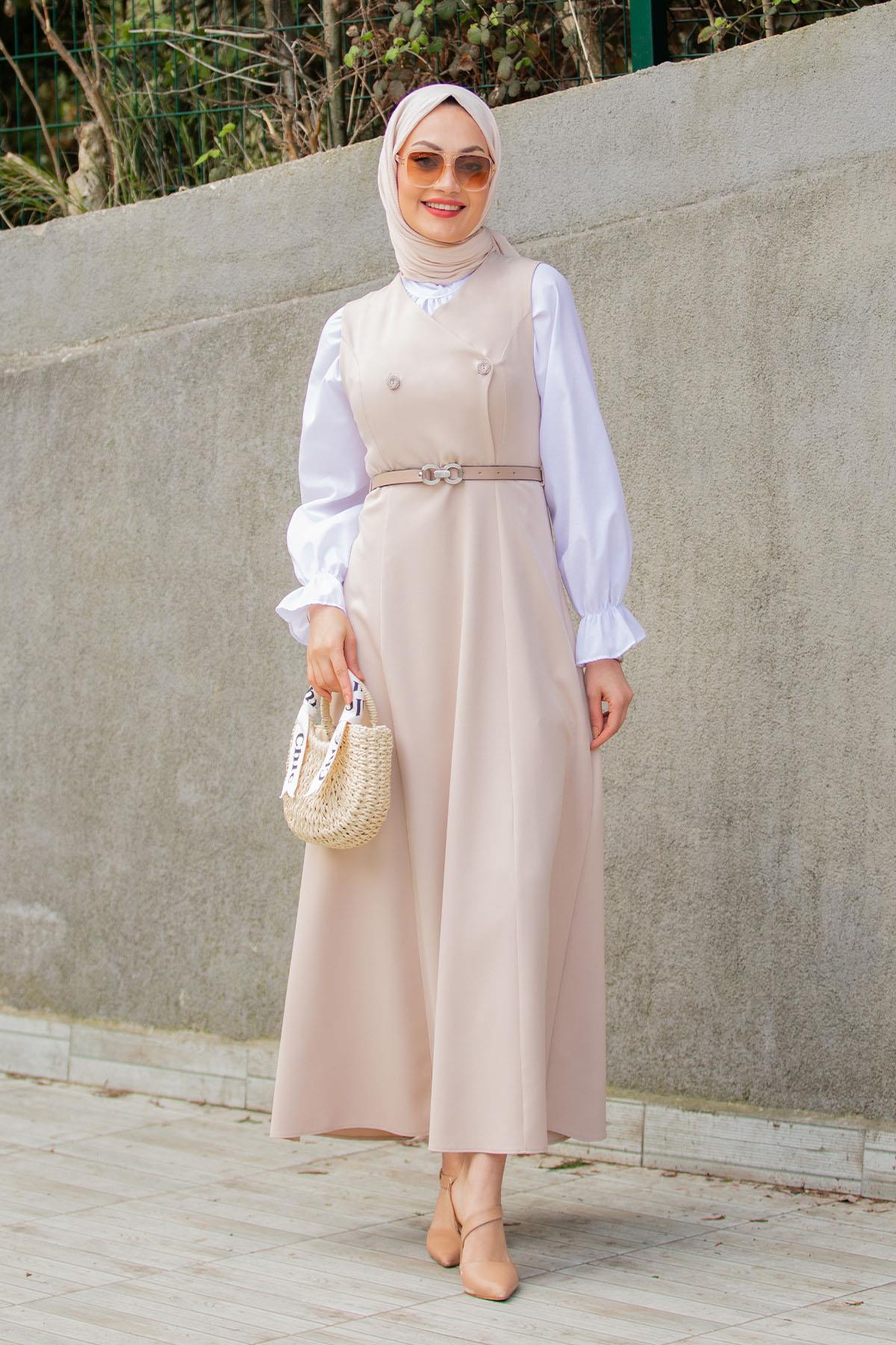 Sara Kemer Hediyeli Dokuma Jile-Bej