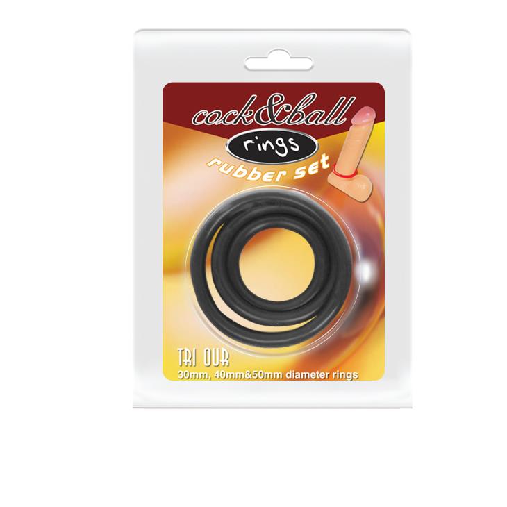 Ball Süper Penis Halkası Seti 3 Farklı Boyutta Halka Set