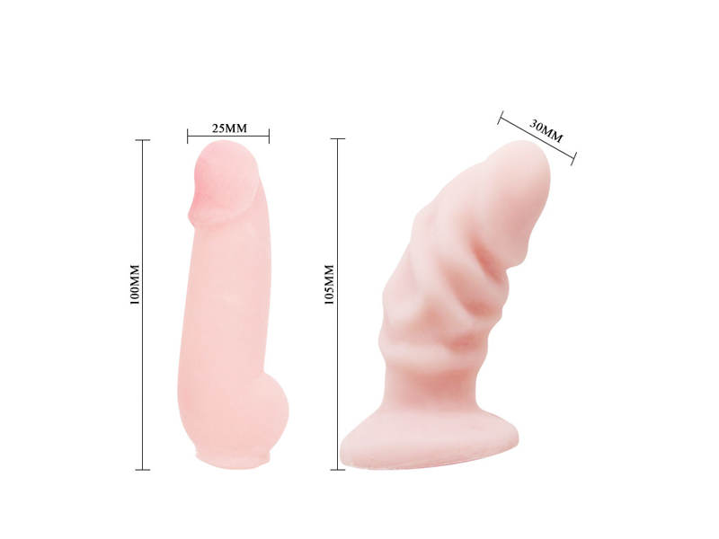 Çift Taraflı İkili Belden Bağlamalı Anal Plug Ve Dildo Penis