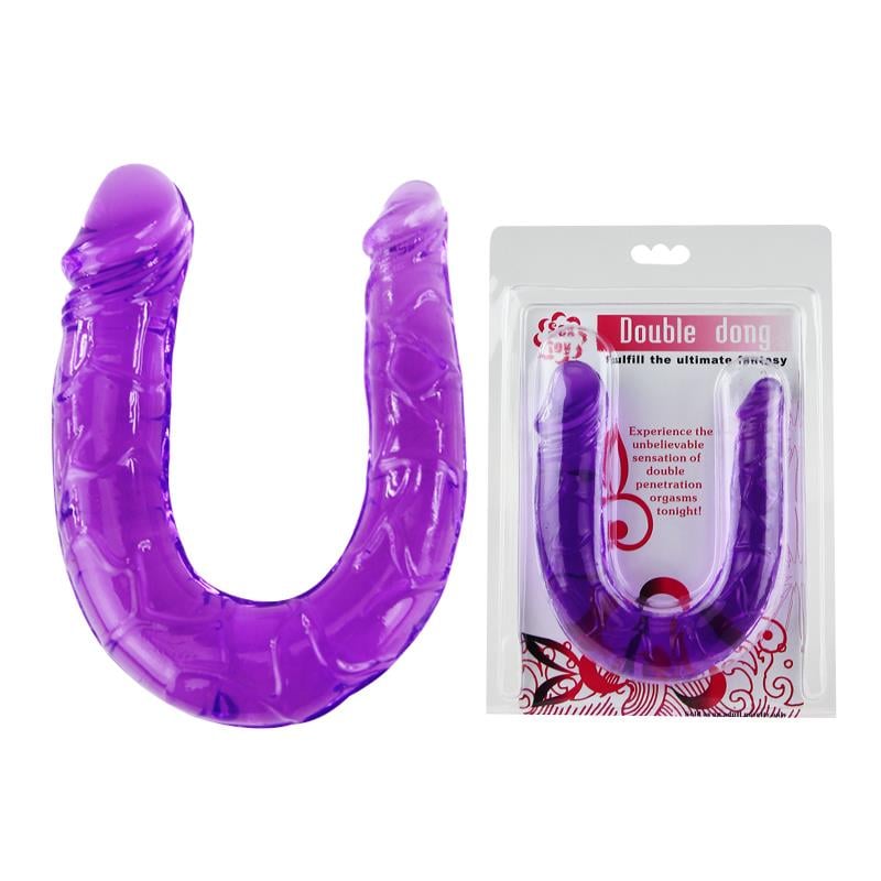 Double Dong 30Cm Çift Taraflı Jel Yumuşak Vibratör Penis Dildo