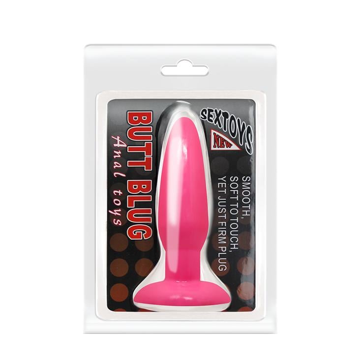 Smooth 14 Cm Vantuzlu Anal Plug Anal Tıkaç Tıpa Pembe Anal Dildo
