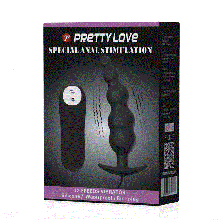 12 Titreşimli G-Spot Prostat Stimülatör Anal Vibratör Zenci Penis