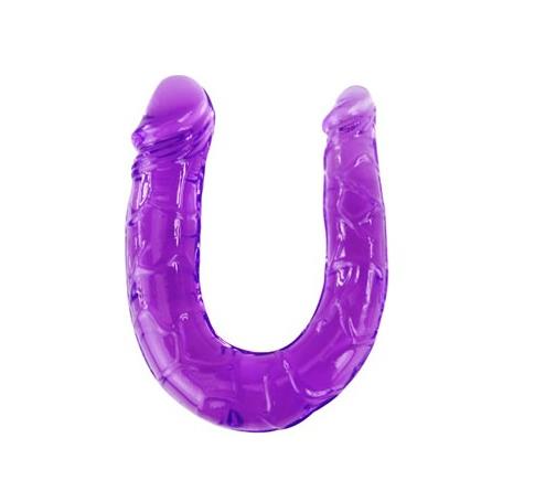 Double Dong 30Cm Çift Taraflı Jel Yumuşak Vibratör Penis Dildo