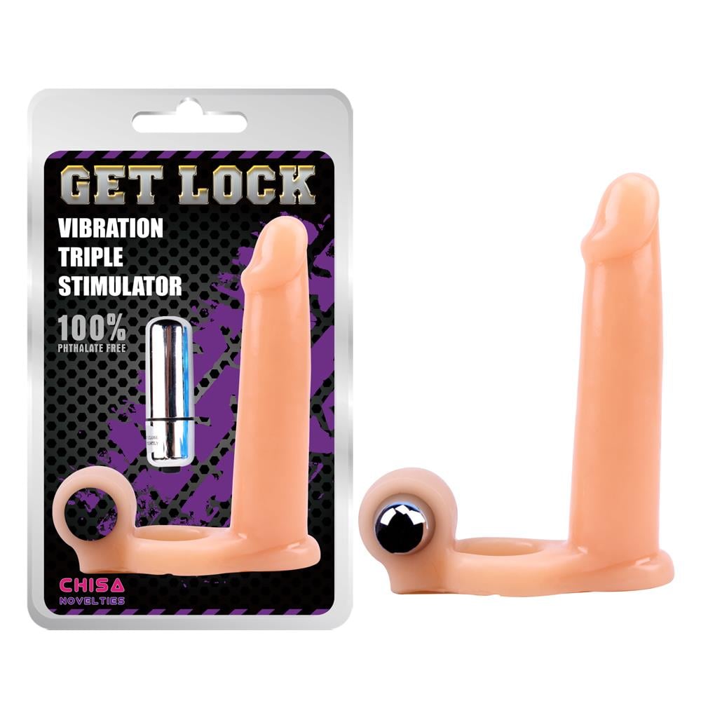 Get Lock Triple Stimulator Titreşimli Protez Penis Halkası
