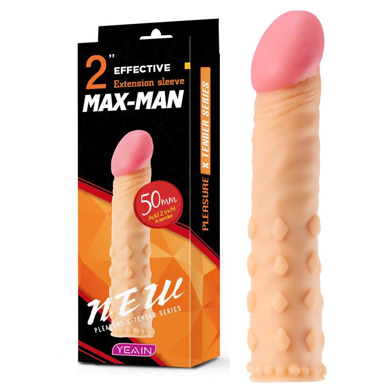 Max Man 50mm Dolgulu Penis Kılıfı YN0049