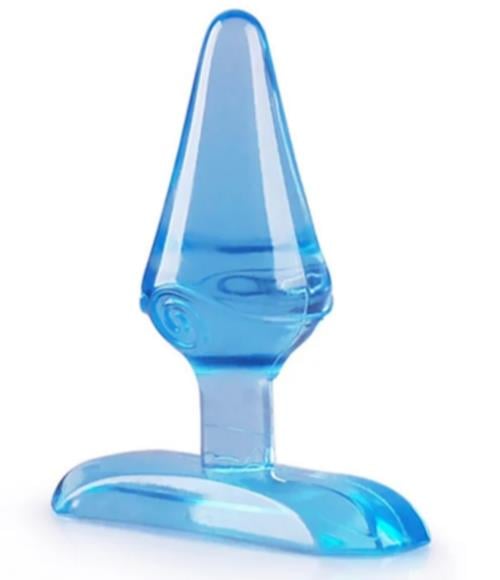 Mini Jel Dokulu Anal Plug Mavi