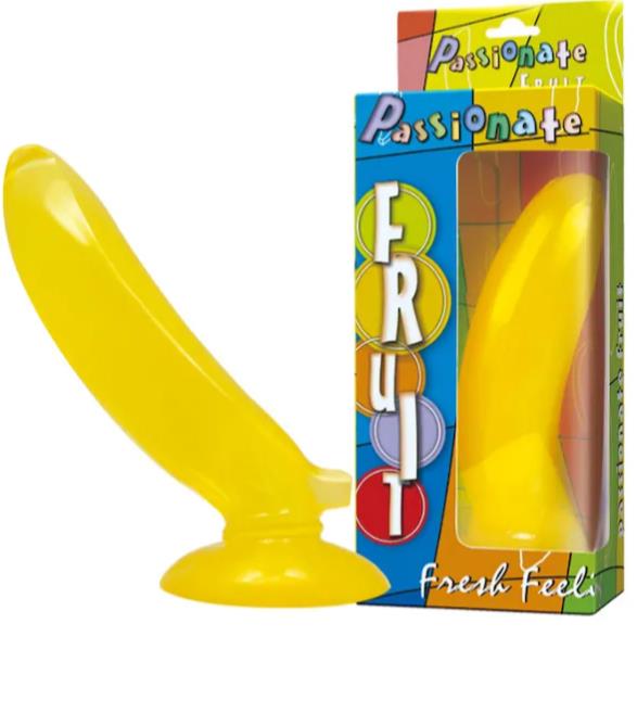 Passionate Fruit 17 Cm Güçlü Vantuzlu Jel Penis Dildo - Muz