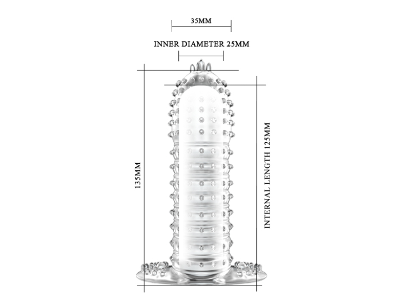 Silikon Penis Kılıfı Uzatmalı Prezervatif Klitoris Temaslı Dildo