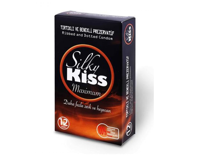 Silky Kiss Maximum Tırtıklı ve Benekli Prezervatif