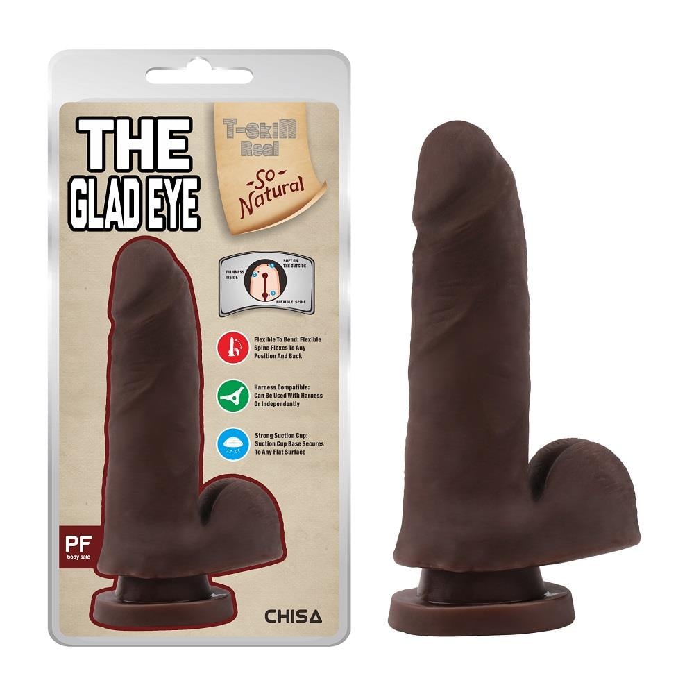 The Glad Eye Çift Katmanlı Gerçekçi Dildo - 15cm Zenci