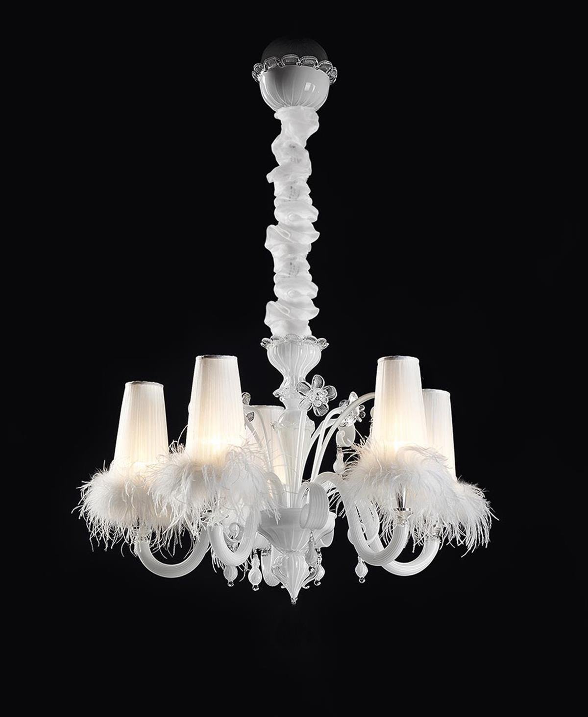 BLANCHE 5 KOLLU MURANO AVİZE