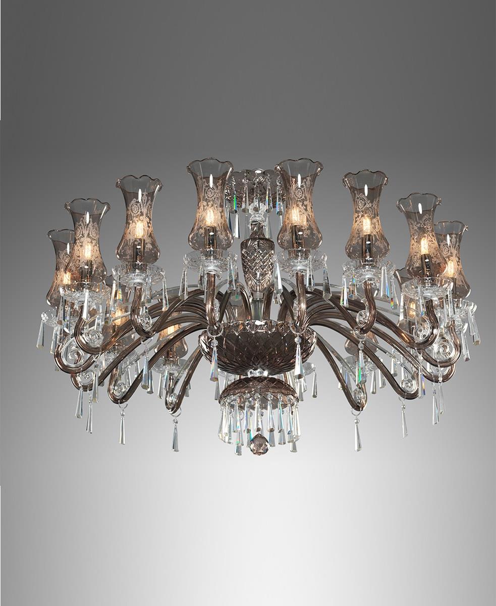 BRATISLAVA 16 KOLLU BOHEMIA KRİSTALİ AVİZE