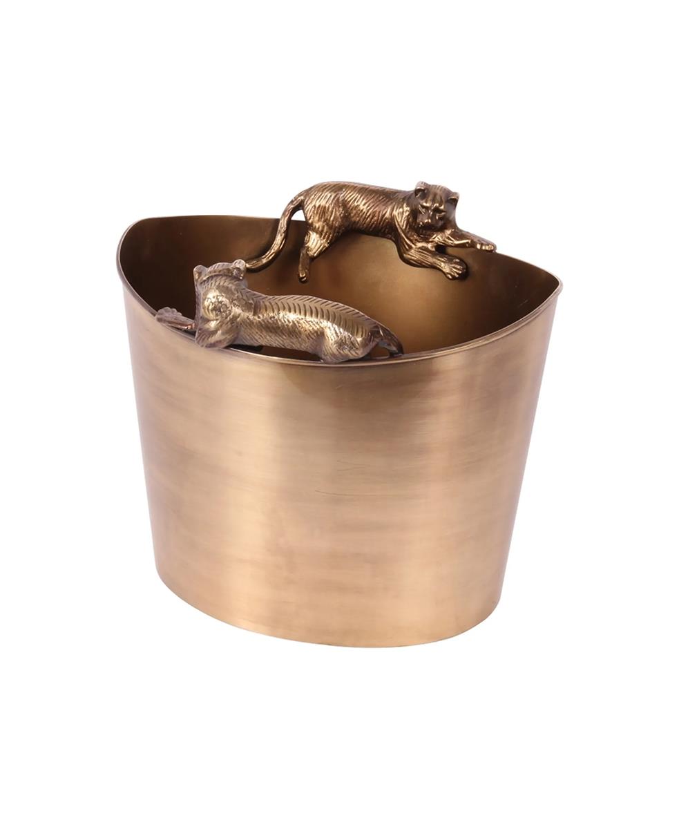 Bronz Şarap Şampanya Kovası 26 cm