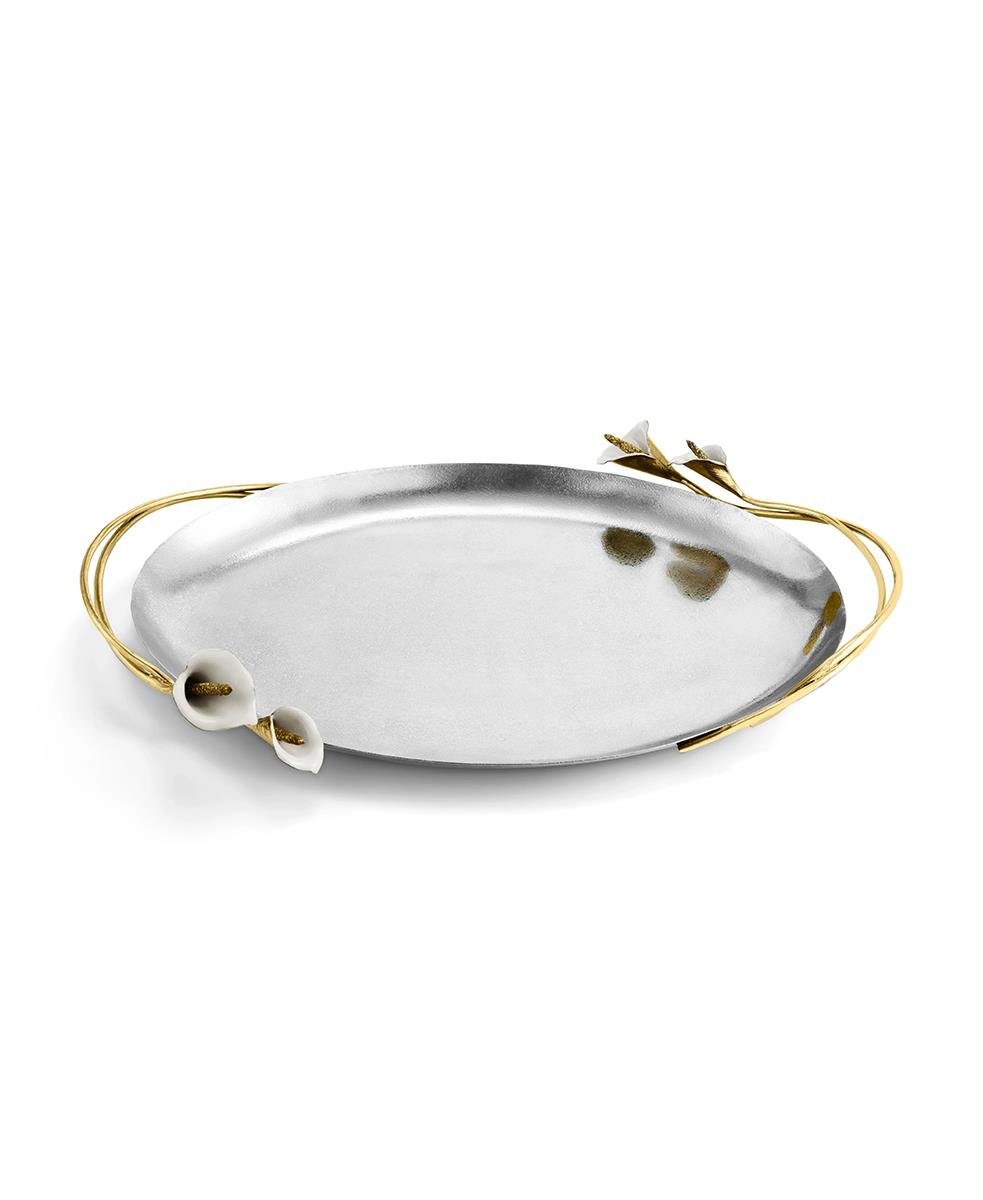 Calla Lily Oval Tepsi