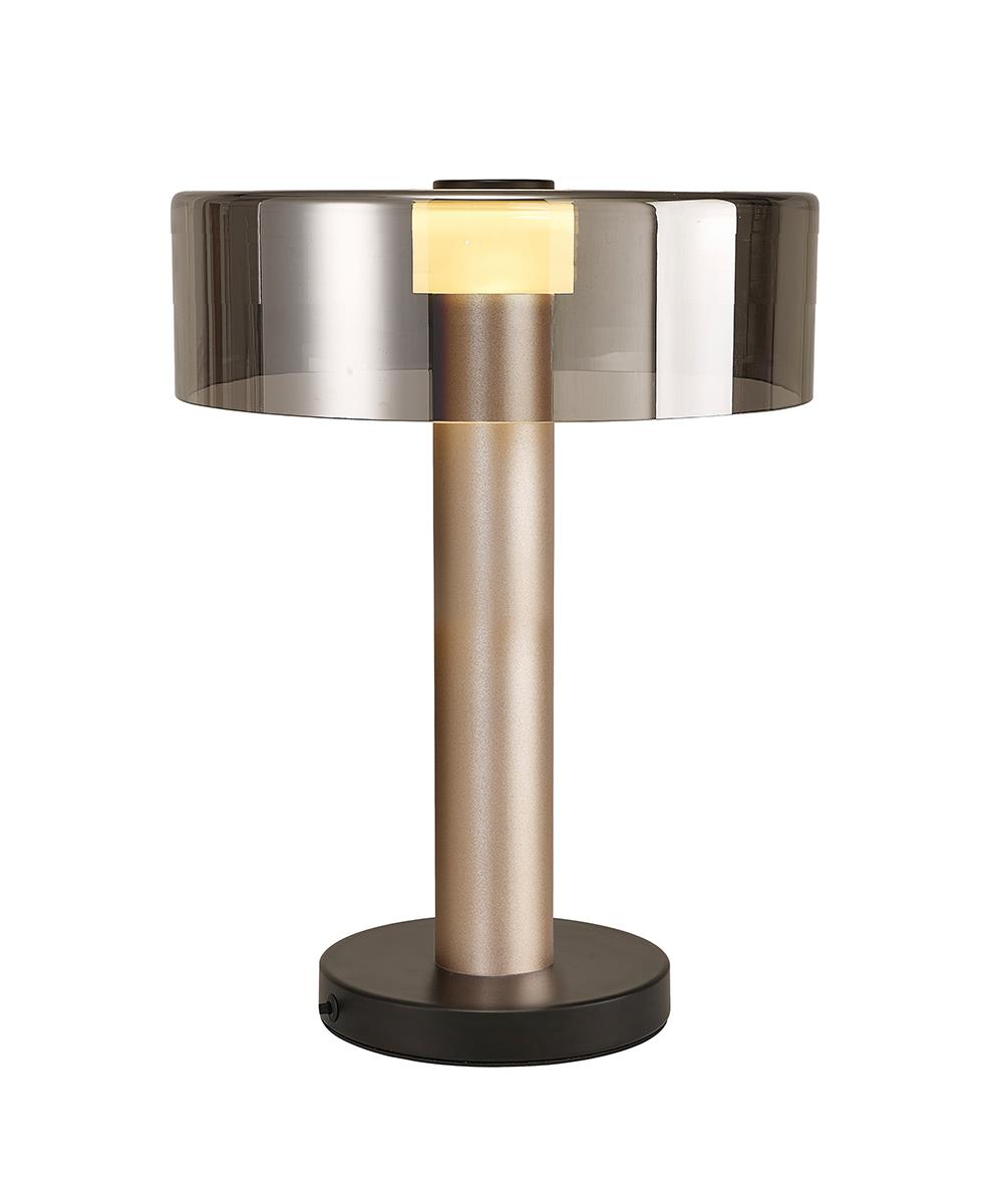 GIN BÜYÜK BOY SİYAH-ALTIN MASA LAMBASI