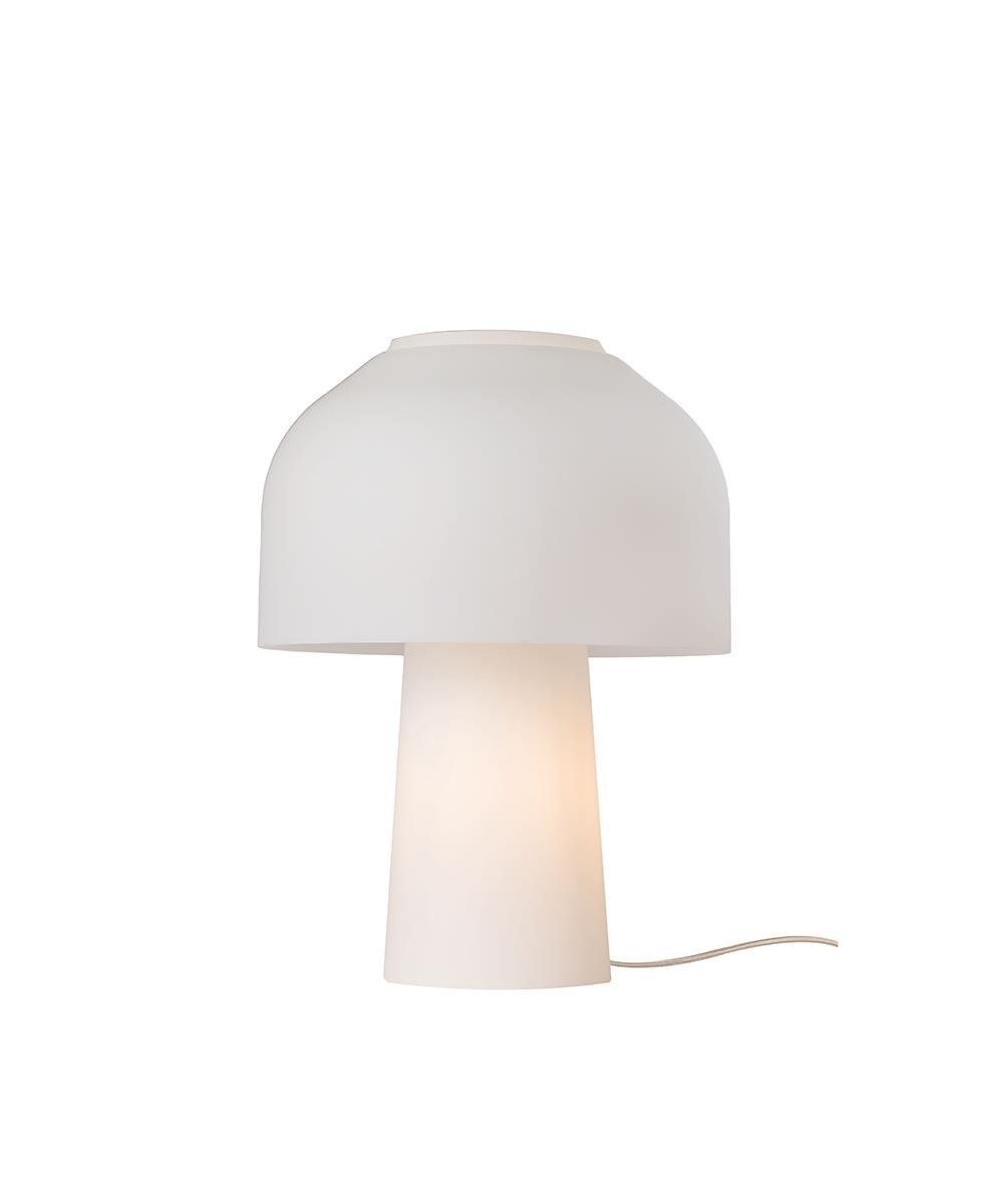 Lilly Beyaz Cam Masa Lambası