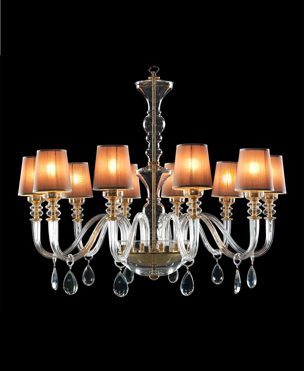 VERONESE BOHEMIA KRİSTALİ ŞAPKALI AVİZE