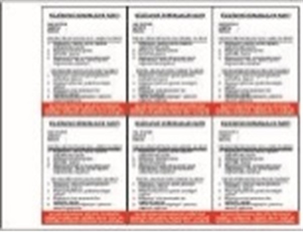 Bilgisayar Sorumluluk Etiketi (9,5x7,5 cm)