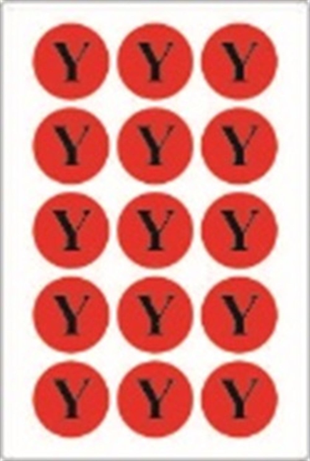 Yangın Etiketi 1 Y-Kırmızı (5x5 cm) 