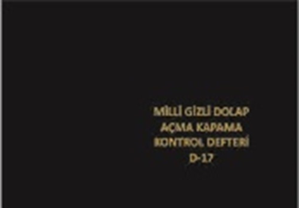 Milli Gizli Dolap açma kapama kontrol defteri