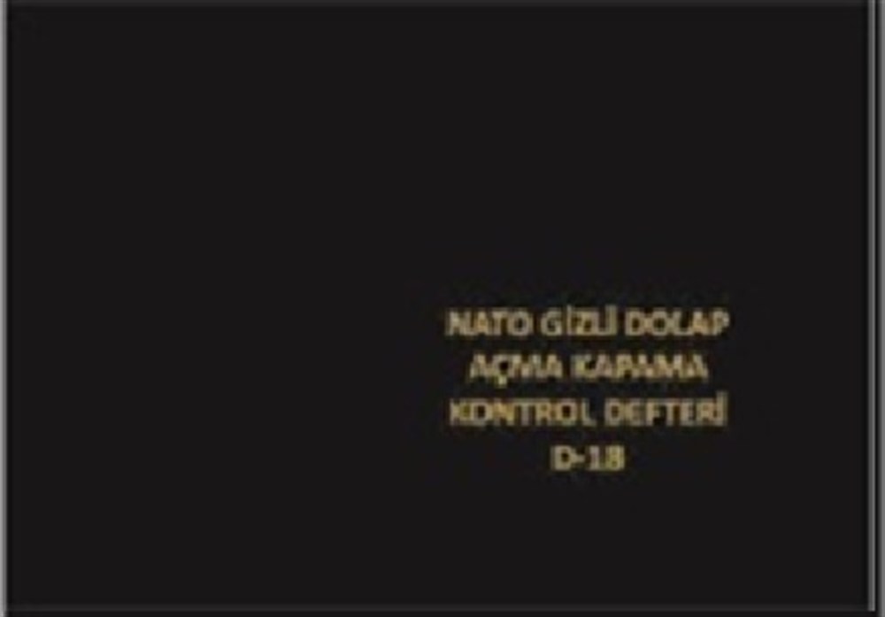Nato gizli dolap açma kapama kontrol defteri